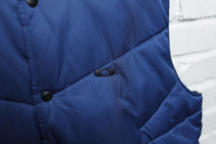 Oakley Reversible Blue Puffer Vest 2000s XL
