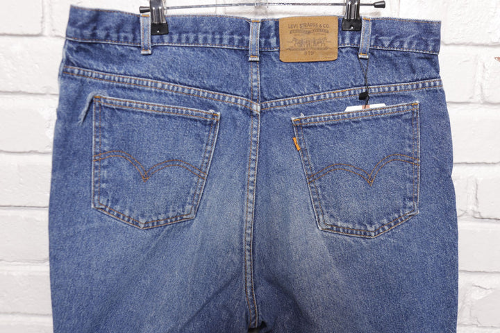 Levi's 619 Vintage Faded Orange Tab Jeans 90s 35/28.5