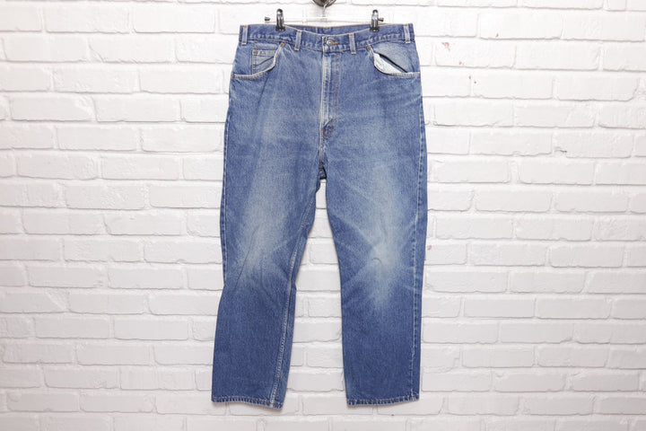 Levi's 619 Vintage Faded Orange Tab Jeans 90s 35/28.5