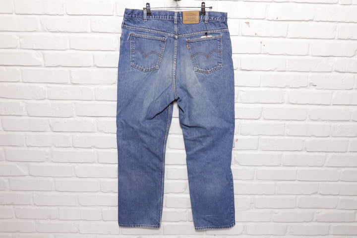 Levi's 619 Vintage Faded Orange Tab Jeans 90s 35/28.5