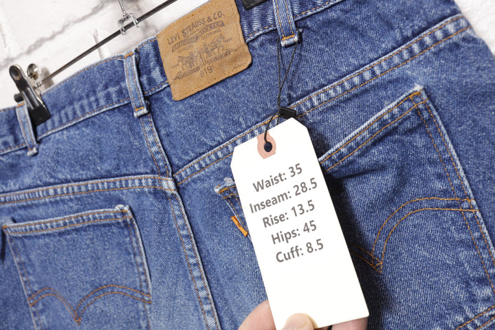 Levi's 619 Vintage Faded Orange Tab Jeans 90s 35/28.5