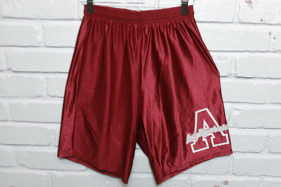 Arkansas Lady Razorbacks Vintage Basketball Shorts 90s Medium