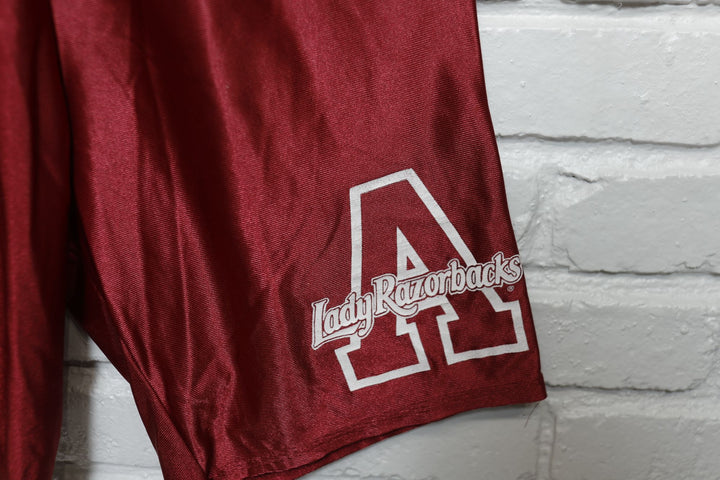 Arkansas Lady Razorbacks Vintage Basketball Shorts 90s Medium