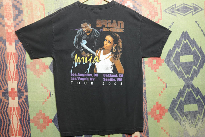 Brian Mcknight Vintage Tour T Shirt Large 2000s Y2K R&B