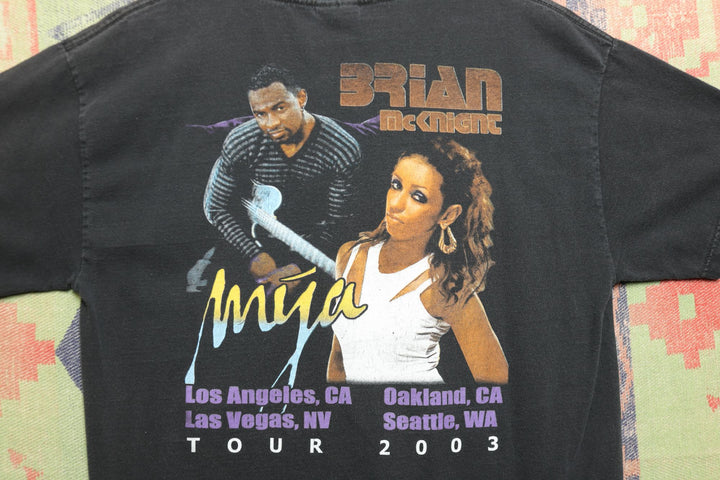 Brian Mcknight Vintage Tour T Shirt Large 2000s Y2K R&B