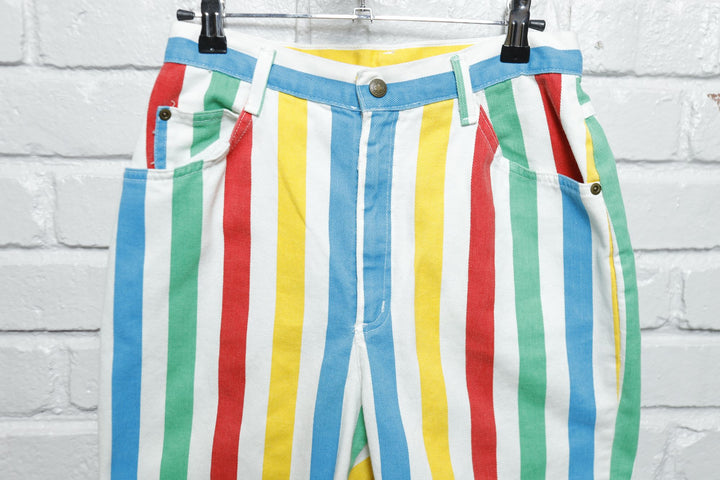 Stuffed Shirt Vintage Striped Shorts 80s 27/9