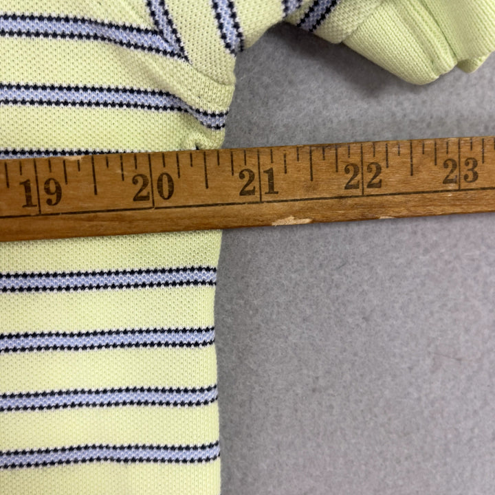 Brooks Brothers Yellow Striped Polo Shirt Size Large