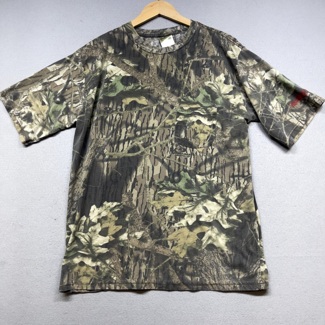 Vintage Mossy Oak Break Up Camo Shirt Size Large