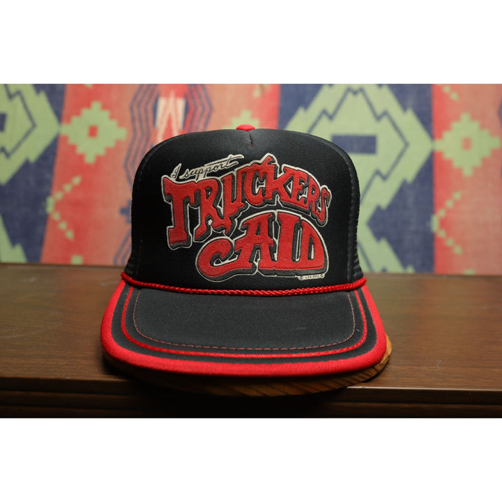 I Support Truckers Aid Vintage Snapback Trucker Hat 80s