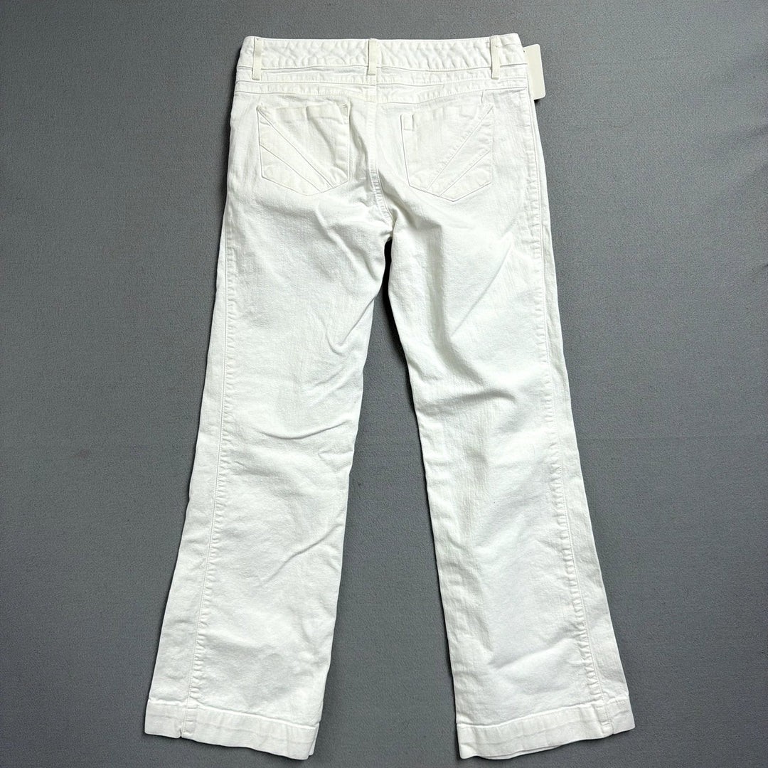 Eddie Bauer White Flared Pants Size 6