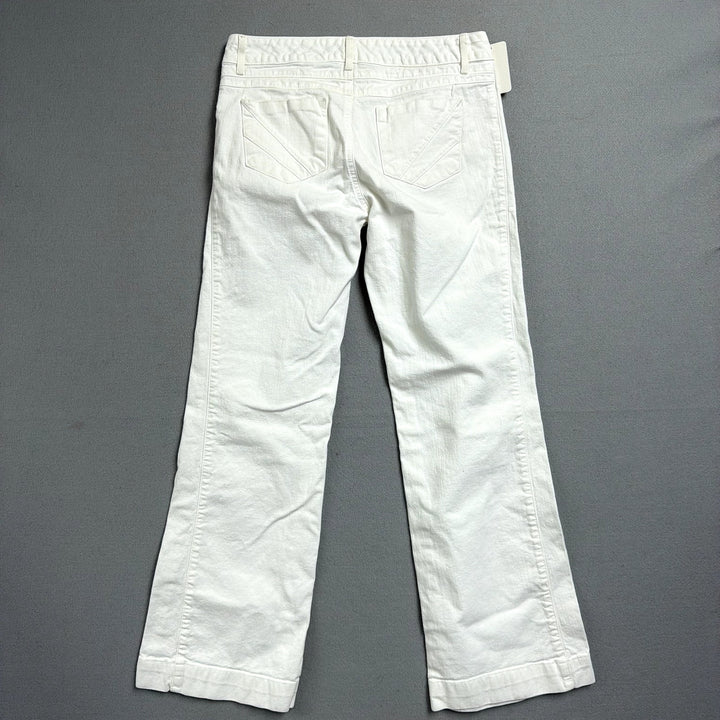 Eddie Bauer White Flared Pants Size 6