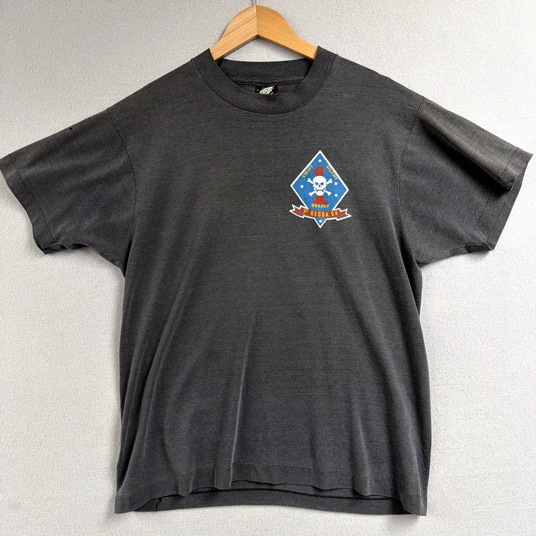 Vintage 1st Recon Bn Marines T Shirt Size Large