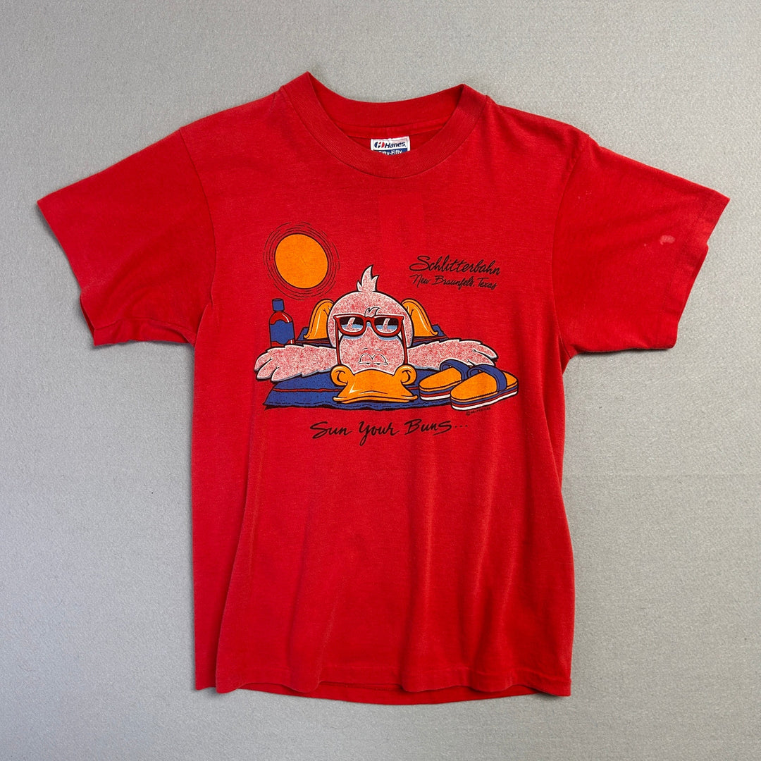 Vintage Schlitterbahn Sun Your Buns T Shirt Size Medium