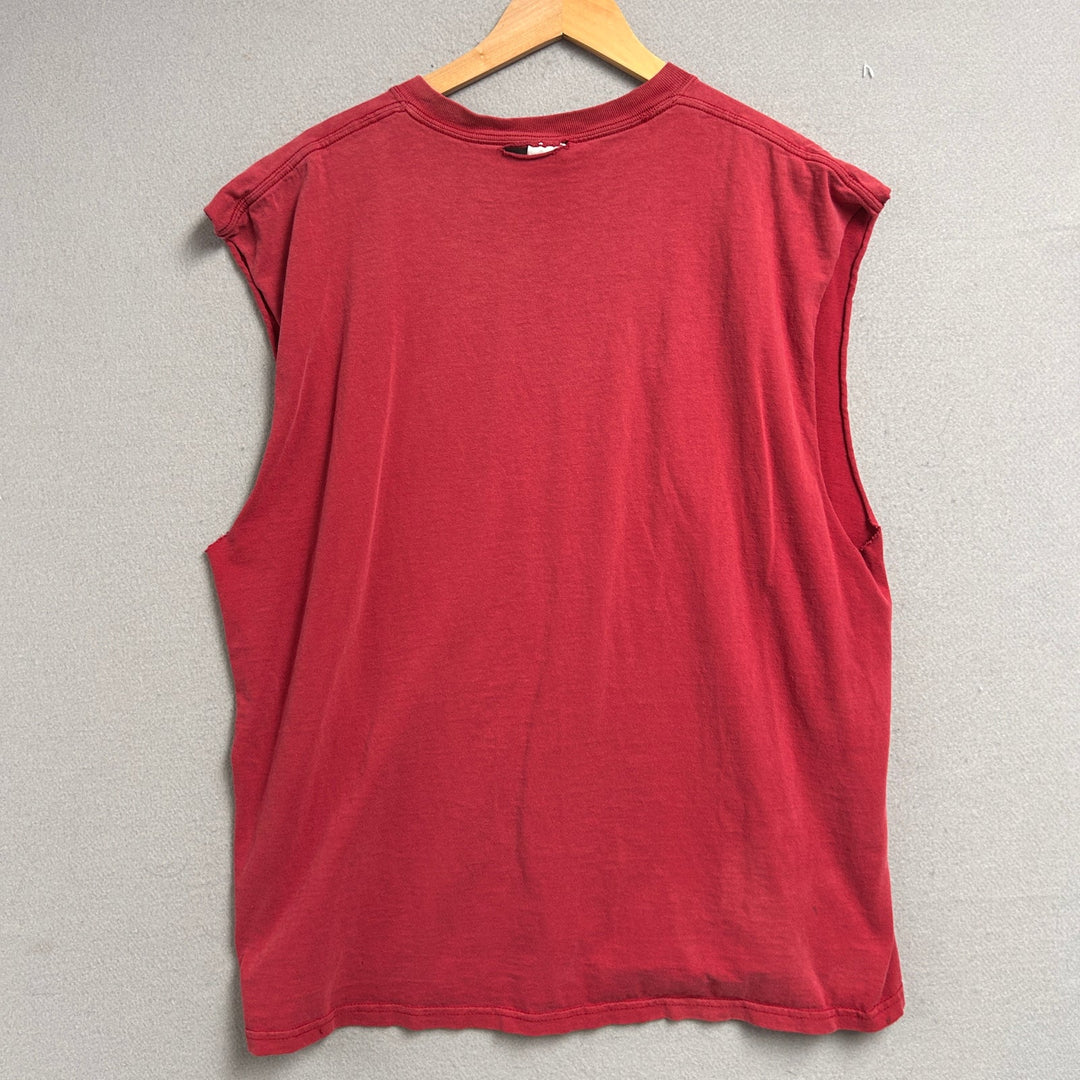 Arkansas Razorbacks Cut Off Tank Top Size XL