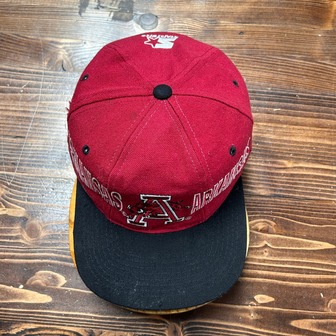 Vintage Arkansas Razorbacks Starter Snapback Hat