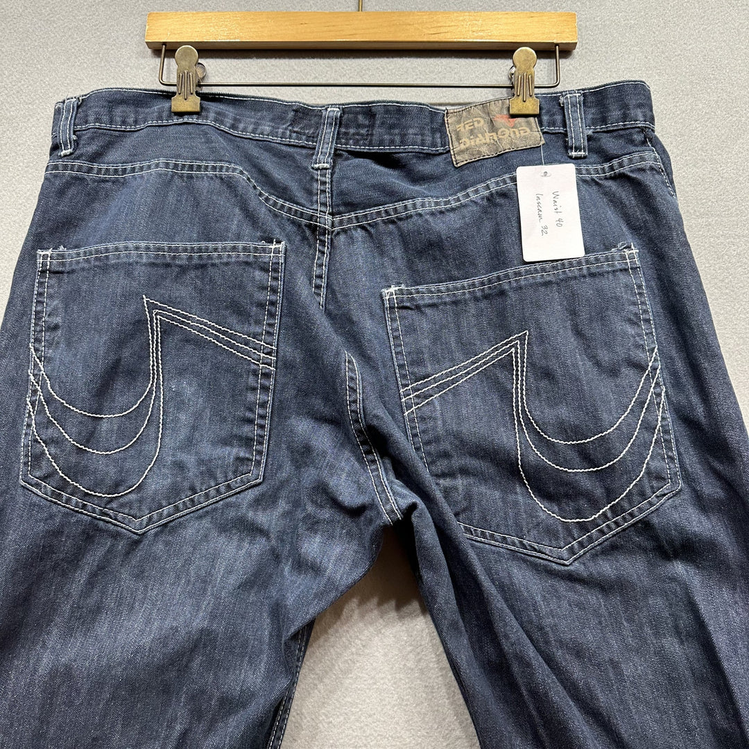 Vintage Y2K Red Diamond  Jeans Size 40