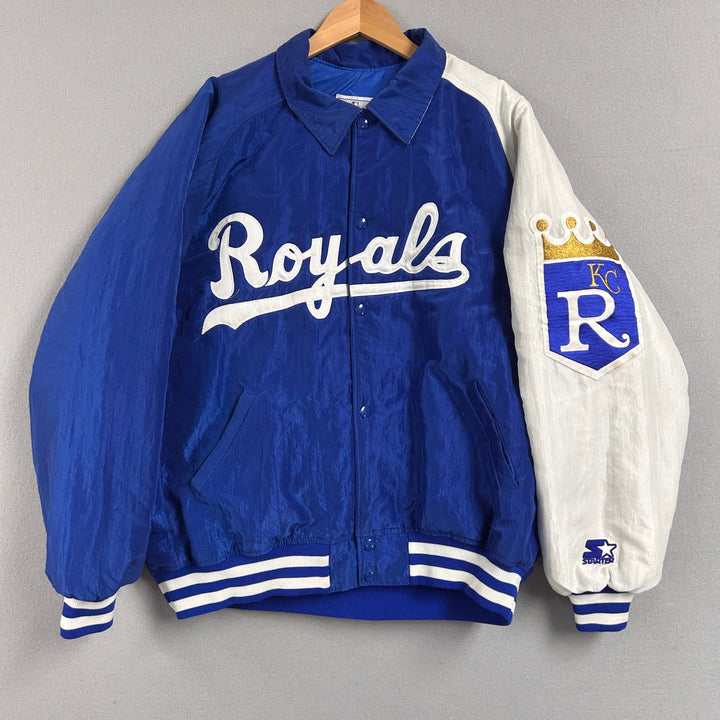 Vintage Kansas City Royals Starter Puffer Jacket Size XL