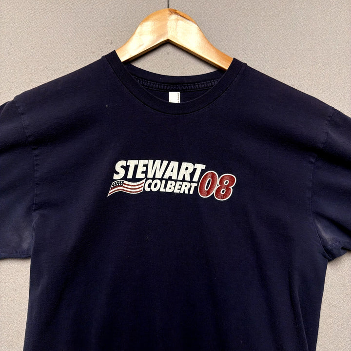 Jon Stewart Stephen Colbert 08 Campaign Style shirt Size Medium