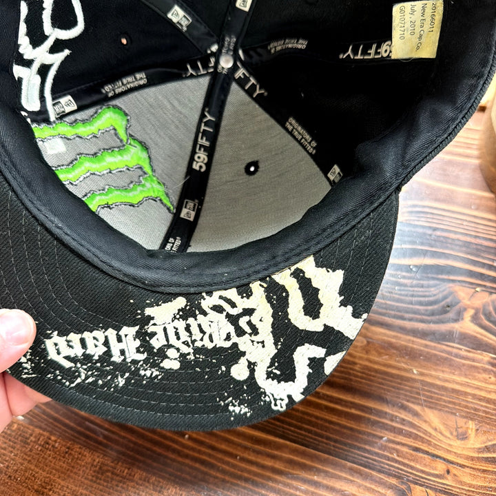 Monster Energy fox Racing Ricky Carmichael New Era Fitted  Hat Size 7 1/2