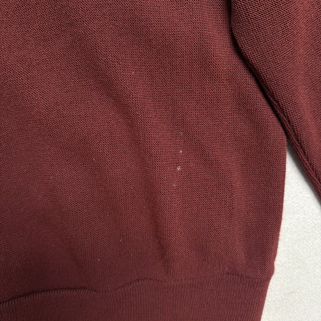 Vintage Par Four Burgundy Cardigan Sweater Size XXL