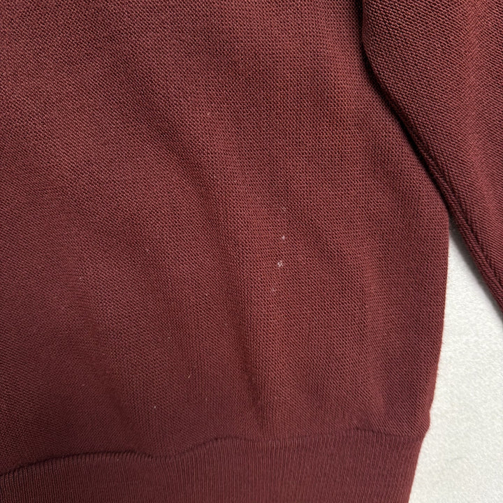 Vintage Par Four Burgundy Cardigan Sweater Size XXL