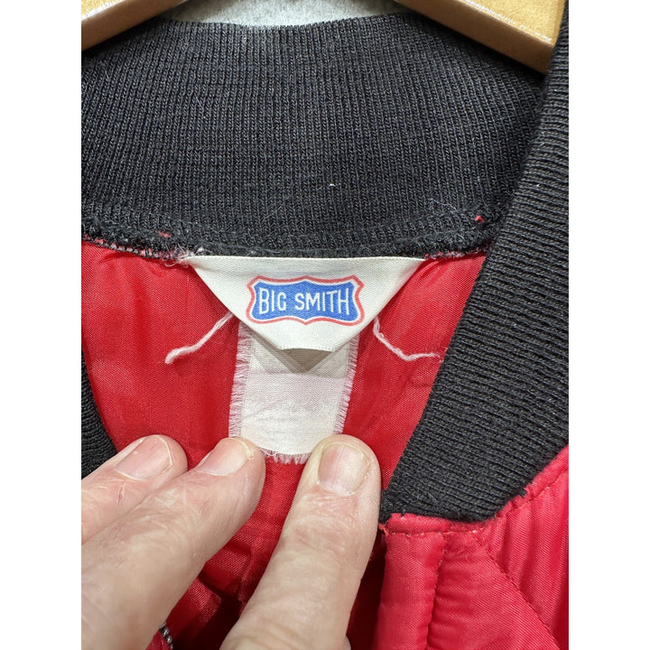 Vintage Big Smith Red Quilted Vest Size XL