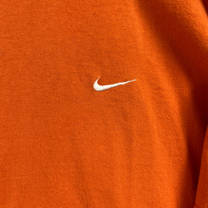 Early 2000's Orange Nike Logo Short Sleeve Shirt Size XXL