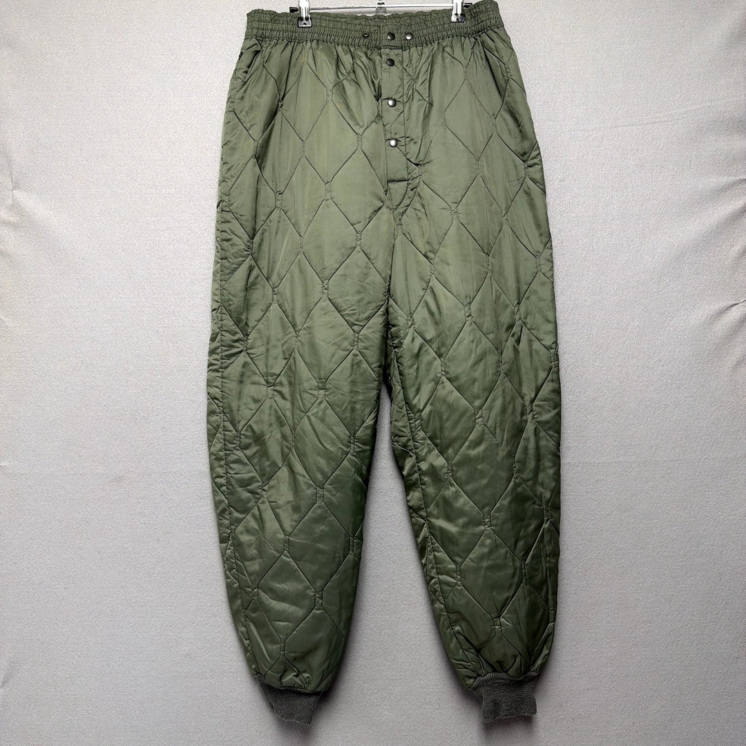Vintage US Military Vietnam Era Quilted Flight Pants Size Large