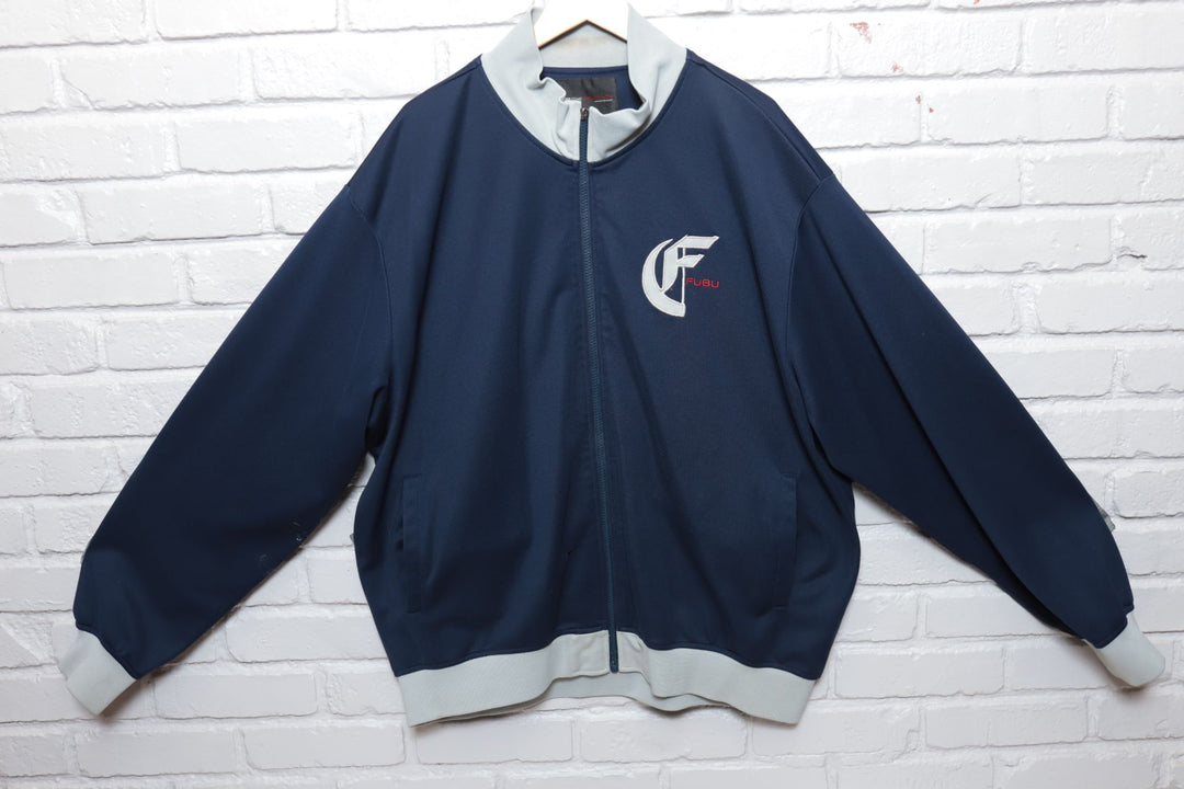 2000s Vintage FUBU Collection Chainstitch Track Jacket Size XXL