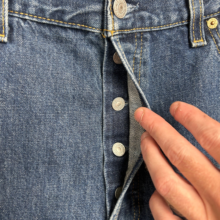 Vintage Levi's 501 Made in USA Button Fly Jeans Medium Wash 34x30