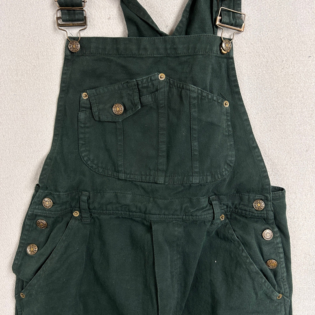 Vintage Rue Twenty One Green Overalls Size 34