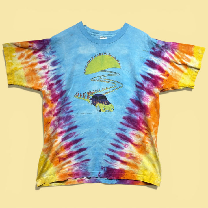 Vintage VW Bug 90s Tie Dye T Shirt Size XL