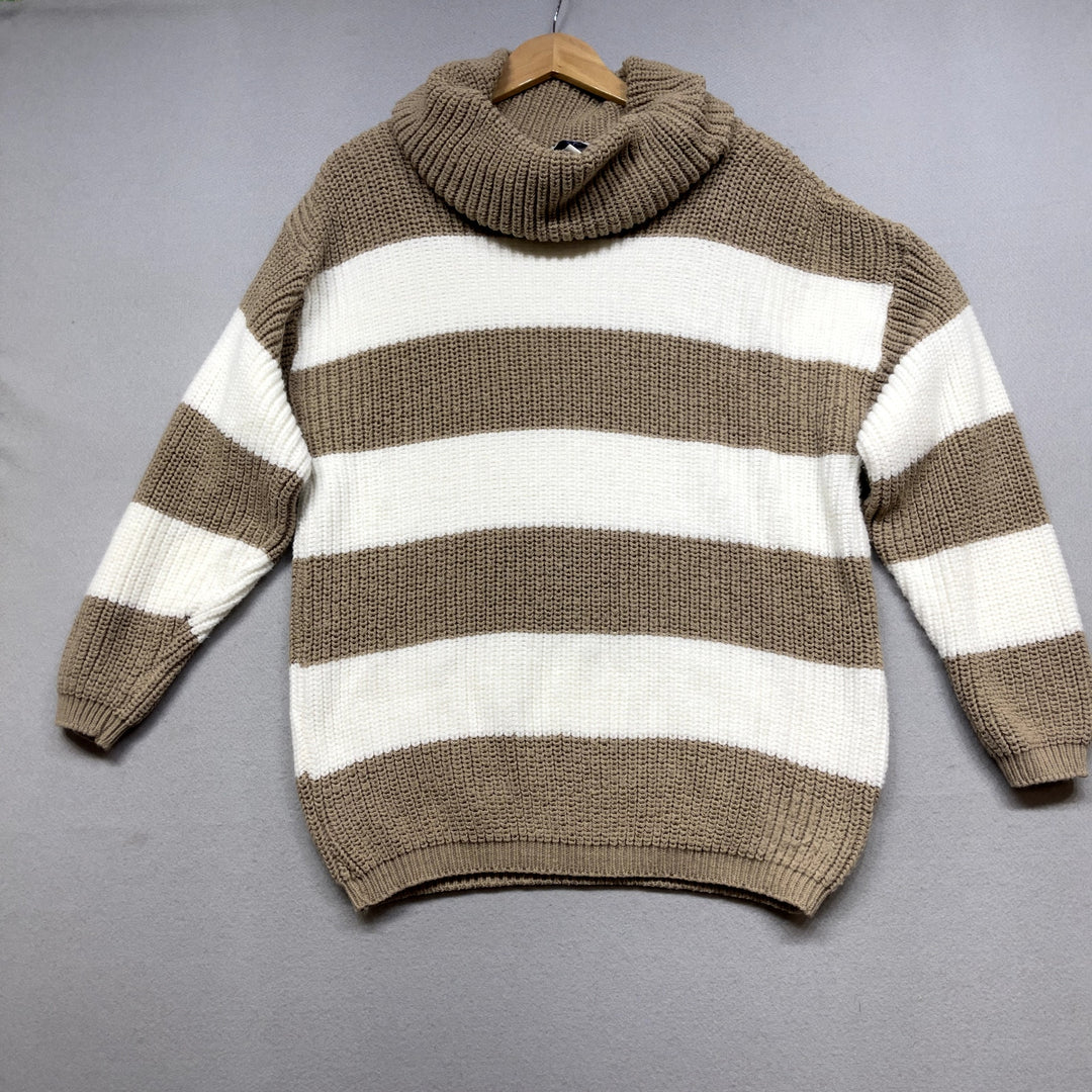 Vintage J Knit Turtleneck Sweater Size Large