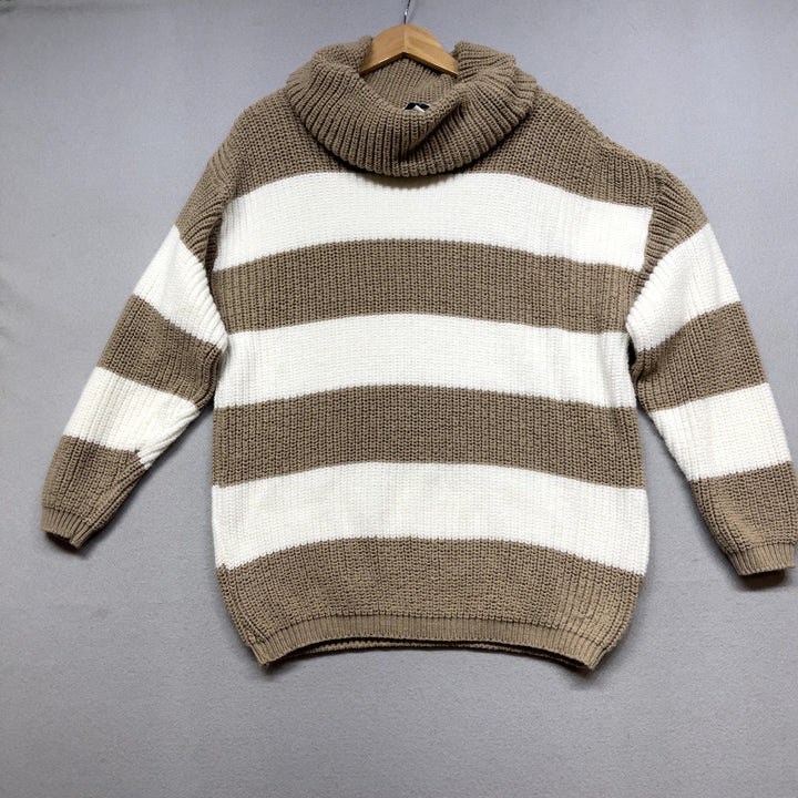 Vintage J Knit Turtleneck Sweater Size Large
