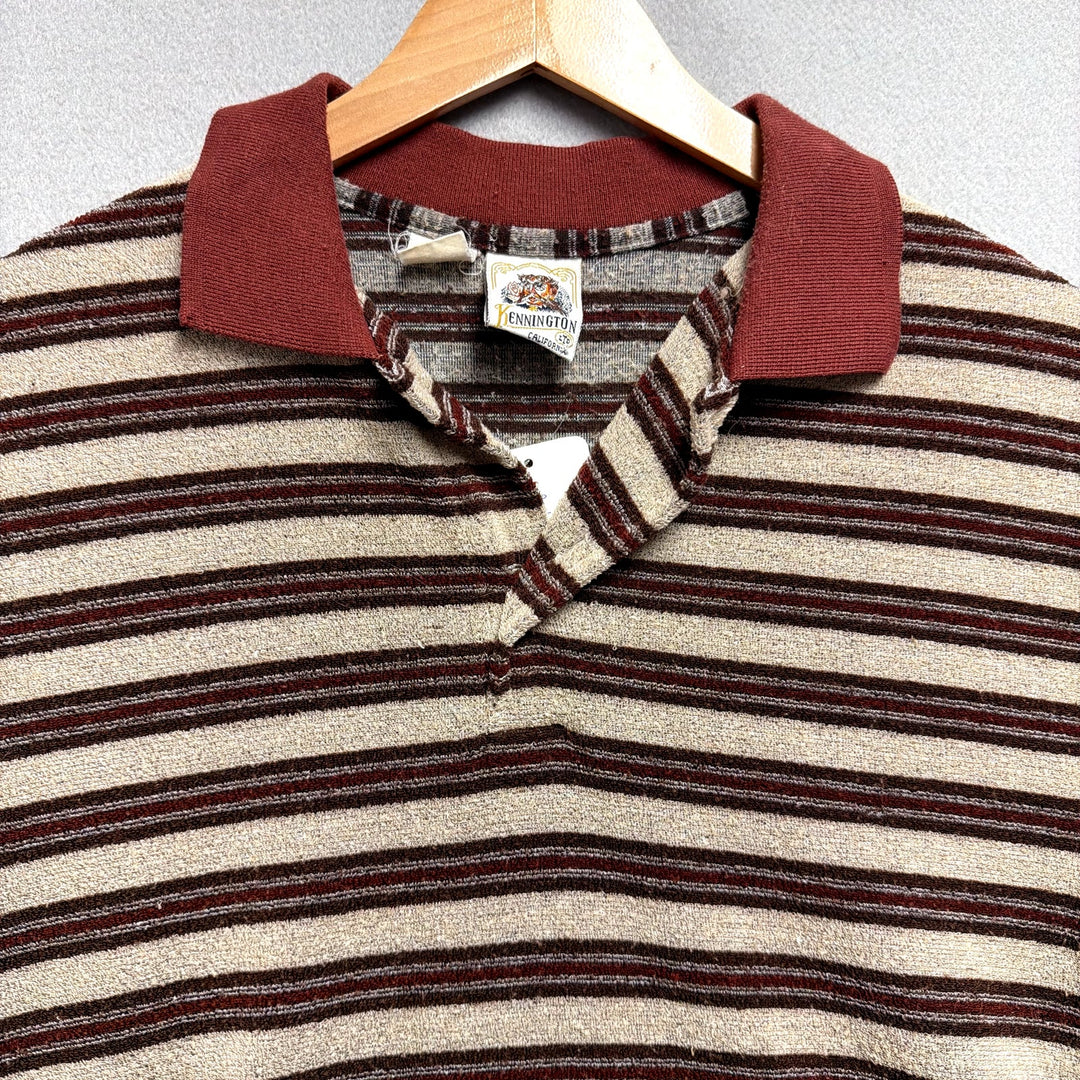 vintage kennington terry polo shirt size Large