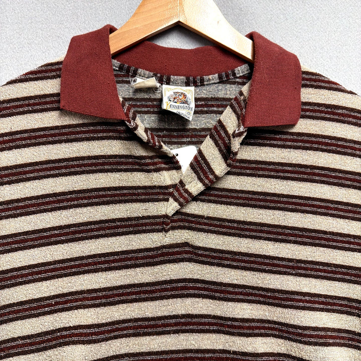 vintage kennington terry polo shirt size Large