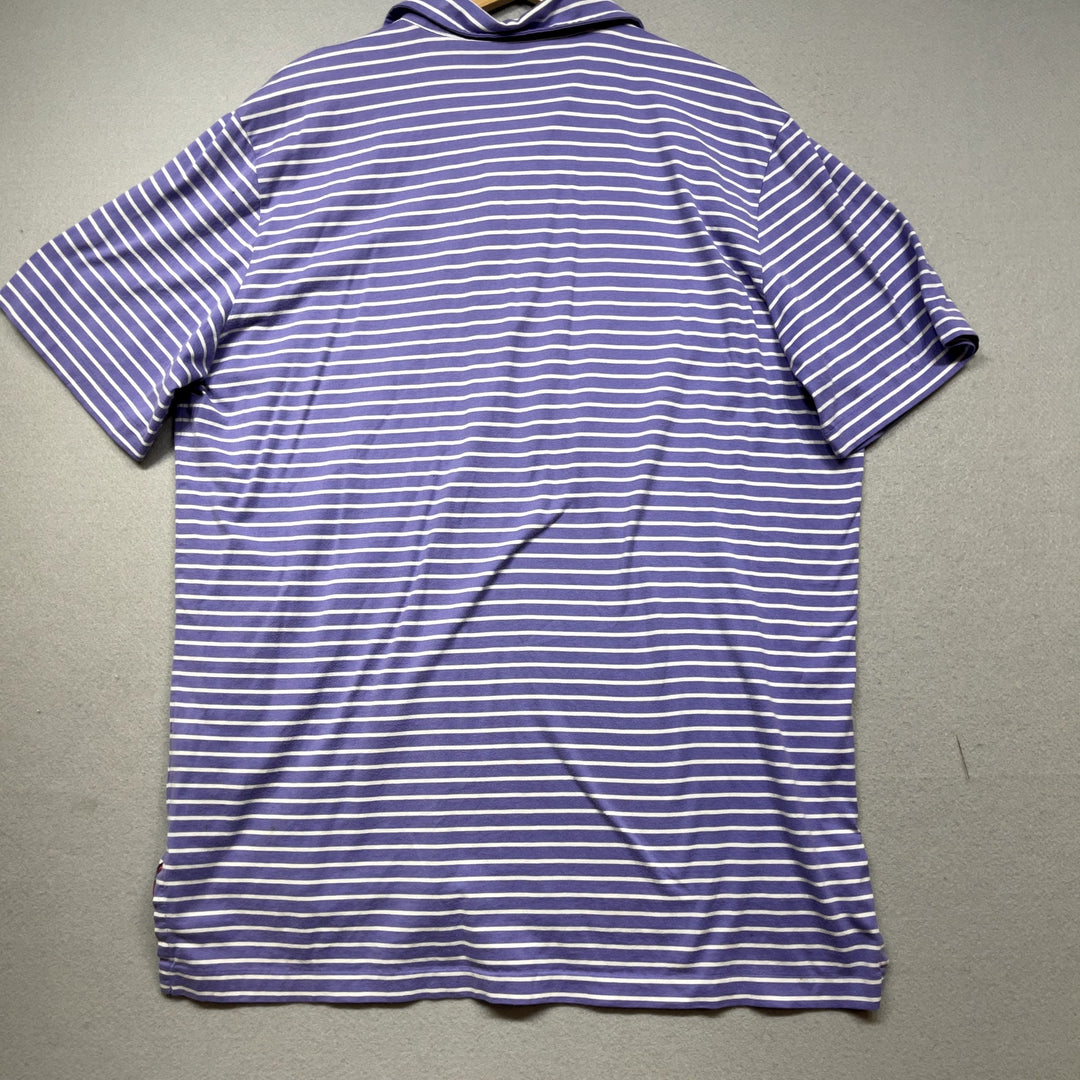 Polo Golf Ralph Lauren Vintage Lisle Striped Polo Shirt size XL