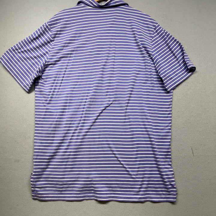 Polo Golf Ralph Lauren Vintage Lisle Striped Polo Shirt size XL