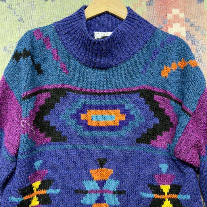 Calamity Jayne Vintage Western Sweater Size Medium 80s