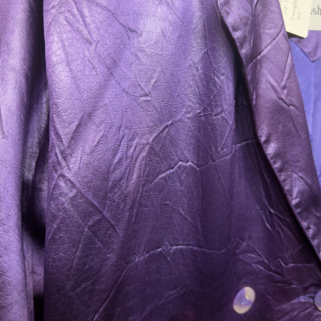 British Mist Vintage Croc Print Purple Jacket Large 80s