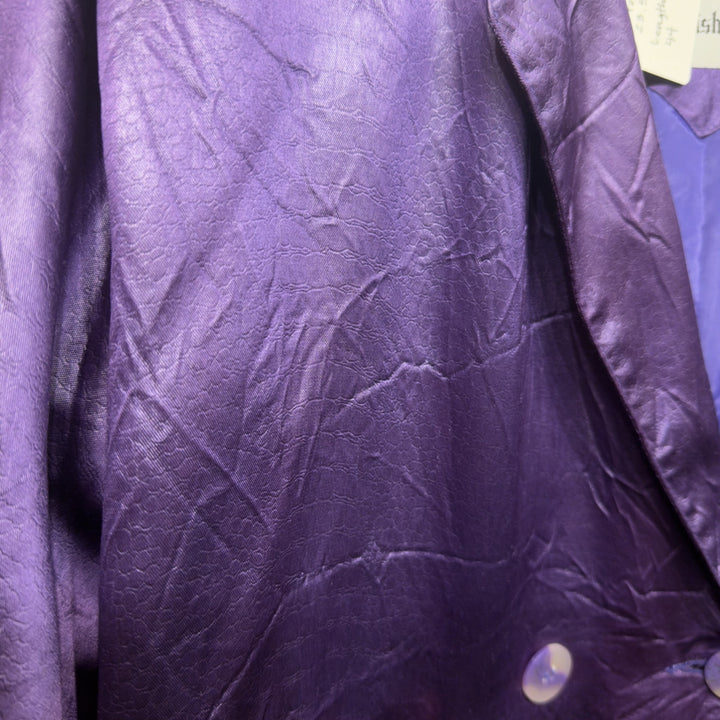 British Mist Vintage Croc Print Purple Jacket Large 80s
