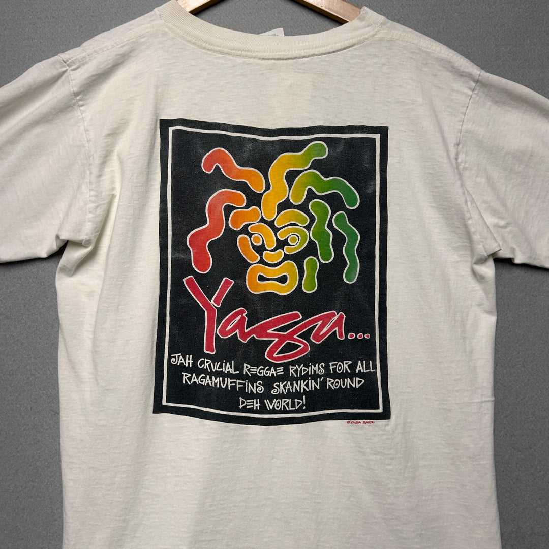 Vintage Yaga Rastafarian Surf T Shirt Size Large