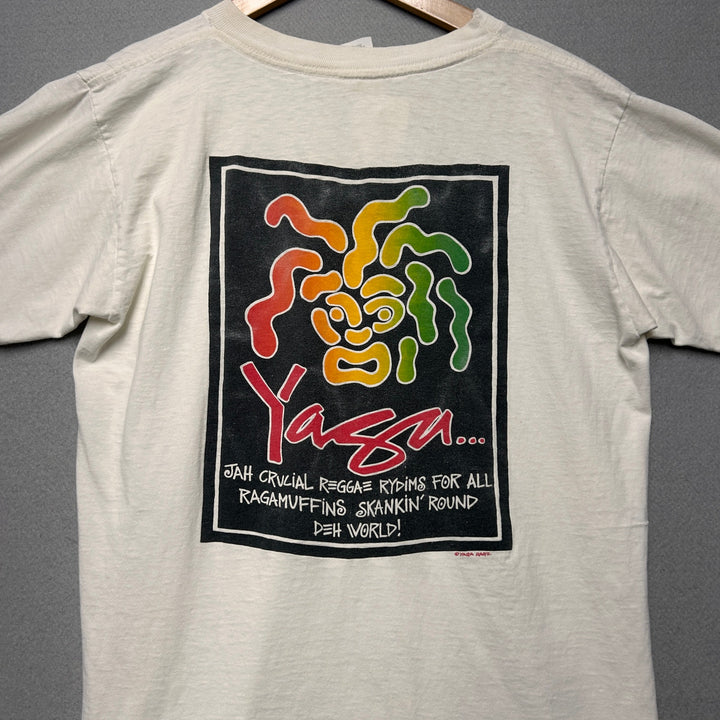 Vintage Yaga Rastafarian Surf T Shirt Size Large