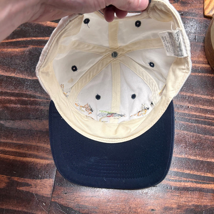 Vintage Fly Fishing Lure Embroidered Snapback Hat