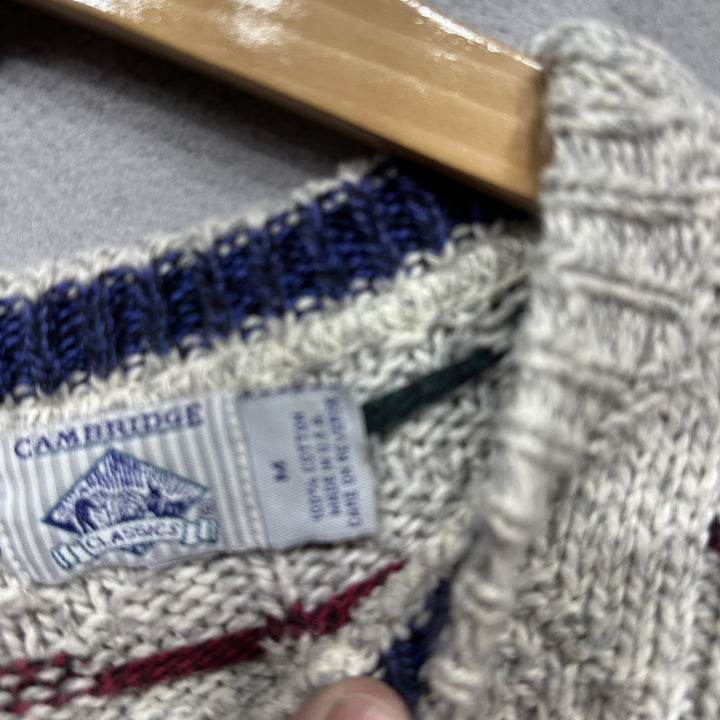 Vintage Cambridge Classics Diamond Pattern Sweater Size Medium