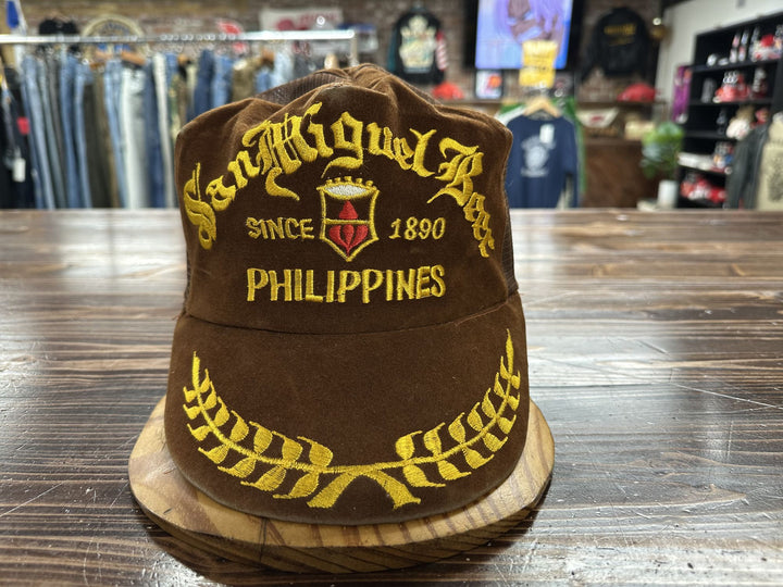 San Miguel Beer Vintage Snapback Trucker Hat 80s