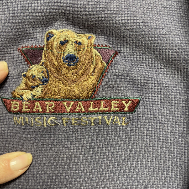 Vintage Bear Valley Music Festival Polo Shirt Size Large