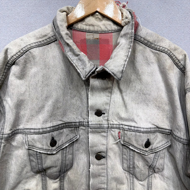 Vintage Levi's Flannel Lined Denim Jacket Size Large