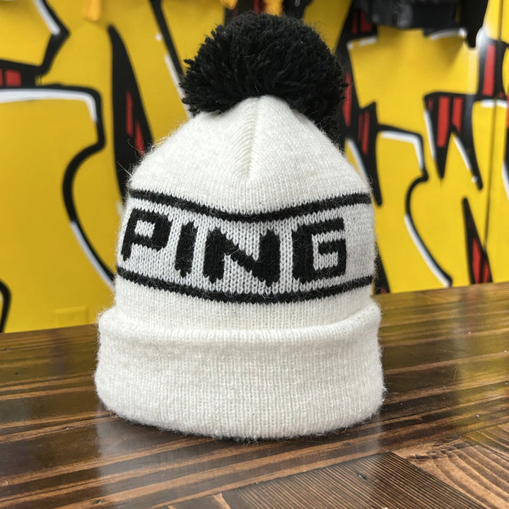 Vintage Ping Golf  90s Pom Beanie Hat
