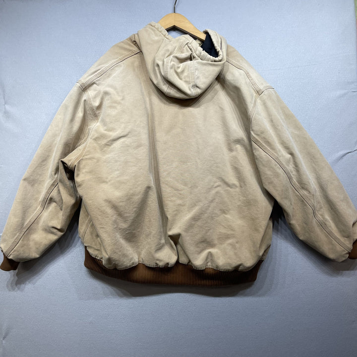 Carhartt  Brown Hooded Active Jacket Size 4XL